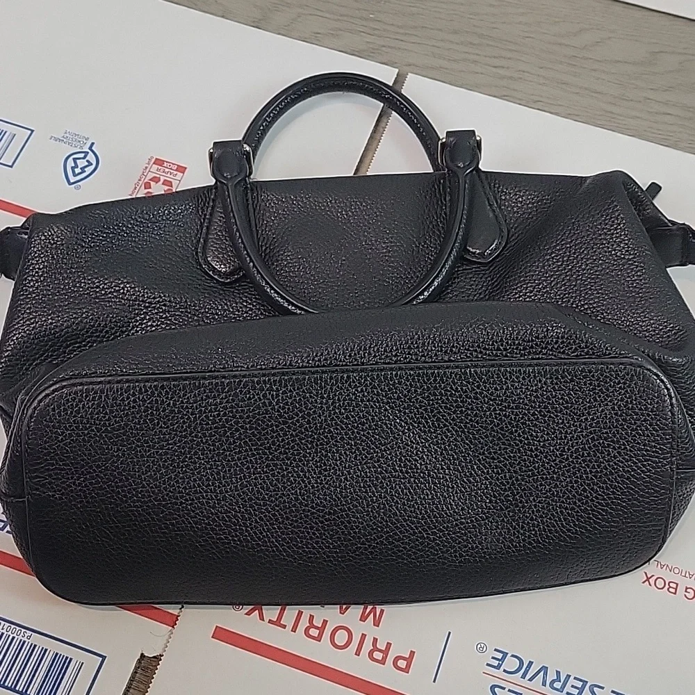 Tory Burch Carter Satchel black leather bag